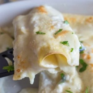 Creamy Chicken and Vegetables Cannelloni